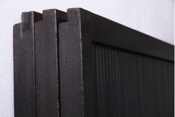 アンティーク建具　和製アンティーク　ワンランク上の和の空間を演出する万本格子戸3枚セット(引き戸、建具)(R-036544)