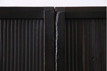 アンティーク建具　和製アンティーク　ワンランク上の和の空間を演出する万本格子戸3枚セット(引き戸、建具)(R-036544)
