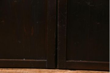 アンティーク建具　和製アンティーク　ワンランク上の和の空間を演出する万本格子戸3枚セット(引き戸、建具)(R-036544)