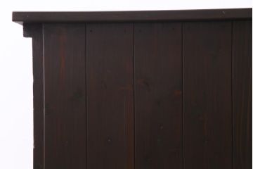 アンティーク家具　天板リメイク　モールガラス入り　店舗什器にもぴったりなカウンター(作業台、戸棚、収納棚)