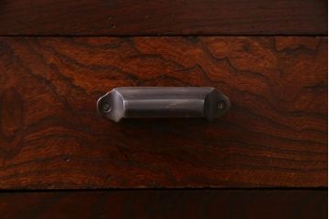 アンティーク家具　大正昭和初期　天板リメイク　天板をカウンターとして使える便利な収納棚(作業台、戸棚)