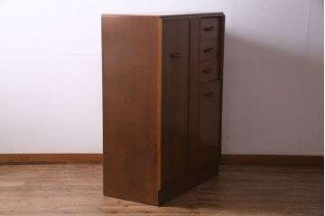 ヴィンテージ家具　北欧家具　G-PLAN(ジープラン)　Brandon(ブランドン)　ハンガー掛け付き　オーク材製のスモールワードローブ(ビンテージ)(R-036551)