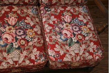 ヴィンテージ家具　イギリスビンテージ　ERCOL(アーコール)　クラシカルな3人掛けソファ(アームソファ)