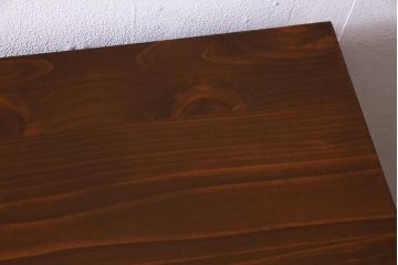 アンティーク家具　和製アンティーク　天板リメイク　桃の取っ手の箪笥ローチェスト(ローボード、テレビ台、タンス)(R-036557)