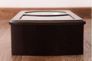 アンティーク雑貨　SEIKOSHA(精工舎、セイコー)　内部交換済・電池式　14DAY　丸みのあるフォルムの掛時計(柱時計、振り子時計)(R-036558)