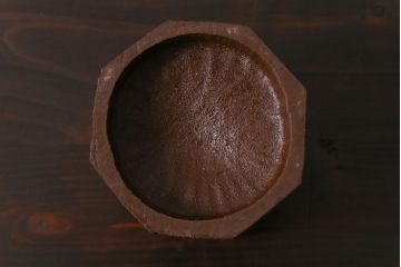 古民具　昭和初期　根来塗　木製花瓶(花入れ、花器、漆器)(R-036567)