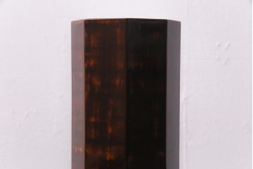 古民具　昭和初期　根来塗　木製花瓶(花入れ、花器、漆器)(R-036567)