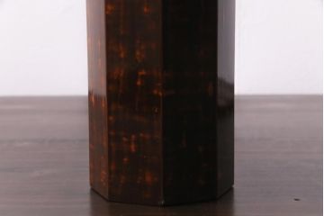 古民具　昭和初期　根来塗　木製花瓶(花入れ、花器、漆器)(R-036567)