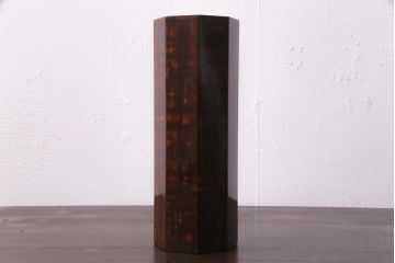 古民具　昭和初期　根来塗　木製花瓶(花入れ、花器、漆器)(R-036567)