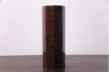 古民具　昭和初期　根来塗　木製花瓶(花入れ、花器、漆器)(R-036567)