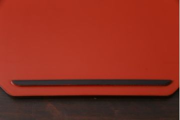 古民具　明治大正期　鶴蒔絵　木製菓子器(盛器、漆器)(R-036568)