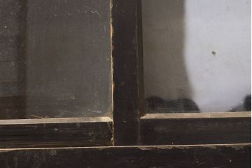 アンティーク家具　シックな黒塗りサイドボード(飾り棚)(R-036573)