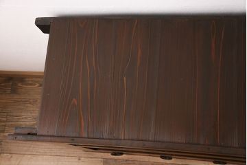 和製アンティーク　上質な和空間を高める四尺京水屋サイドボード(4尺水屋箪笥、収納棚、キャビネット)(R-036575)