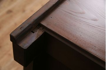 和製アンティーク　上質な和空間を高める四尺京水屋サイドボード(4尺水屋箪笥、収納棚、キャビネット)(R-036575)
