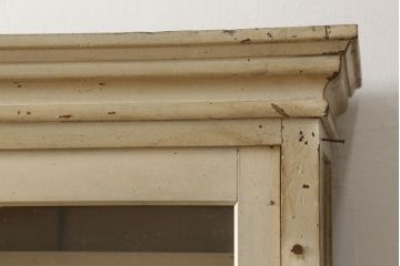 レトロ家具　昭和レトロなペイントキャビネット(引き出し、収納棚)(R-036577)