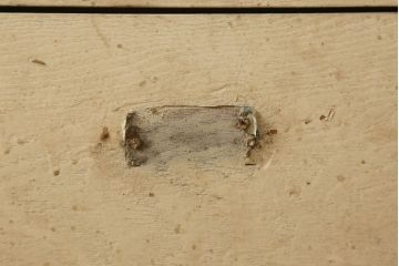 レトロ家具　昭和レトロなペイントキャビネット(引き出し、収納棚)(R-036577)