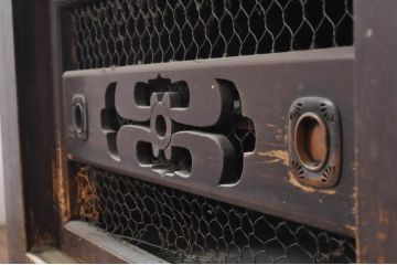 和製アンティーク　和空間を盛り上げる四尺水屋箪笥(サイドボード、食器棚、収納棚、キャビネット)(R-036584)