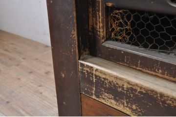 和製アンティーク　和空間を盛り上げる四尺水屋箪笥(サイドボード、食器棚、収納棚、キャビネット)(R-036584)