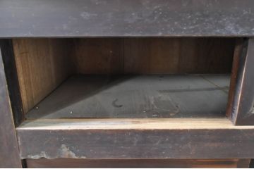 和製アンティーク　和空間を盛り上げる四尺水屋箪笥(サイドボード、食器棚、収納棚、キャビネット)(R-036584)