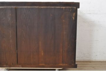 和製アンティーク　和空間を盛り上げる四尺水屋箪笥(サイドボード、食器棚、収納棚、キャビネット)(R-036584)