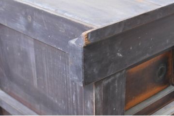 和製アンティーク　和空間を盛り上げる四尺水屋箪笥(サイドボード、食器棚、収納棚、キャビネット)(R-036584)