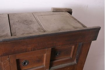 アンティーク家具　明治期　木味が魅力の四尺水屋箪笥(キャビネット、食器棚、収納棚)(R-036592)