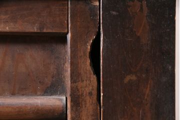 アンティーク家具　明治期　木味が魅力の四尺水屋箪笥(キャビネット、食器棚、収納棚)(R-036592)