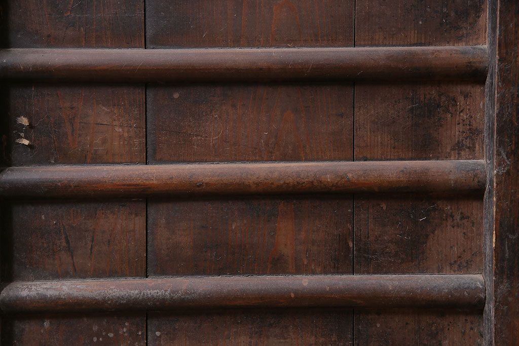 アンティーク家具　明治期　木味が魅力の四尺水屋箪笥(キャビネット、食器棚、収納棚)(R-036592)