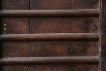 アンティーク家具　明治期　木味が魅力の四尺水屋箪笥(キャビネット、食器棚、収納棚)(R-036592)