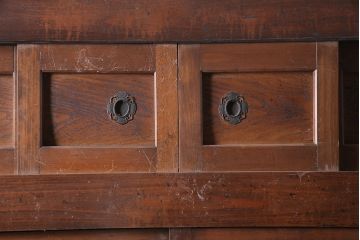 アンティーク家具　明治期　木味が魅力の四尺水屋箪笥(キャビネット、食器棚、収納棚)(R-036592)