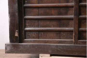 アンティーク家具　明治期　木味が魅力の四尺水屋箪笥(キャビネット、食器棚、収納棚)(R-036592)