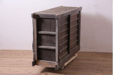 アンティーク家具　木味が魅力の四尺水屋箪笥(サイドボード、食器棚、収納棚)(R-036594)