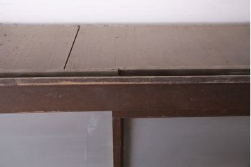 アンティーク家具　一本物　すりガラス　大型サイズのレトロなキャビネット(収納棚)(R-036597)