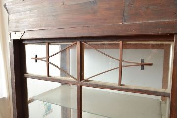 アンティーク家具　特大サイズのガラスケース(ショーケース、飾り棚)(R-036598)