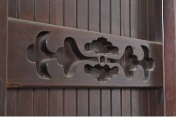 和製アンティーク　一本物　存在感抜群の六尺水屋箪笥(キャビネット、収納棚、戸棚、食器棚)(R-036599)