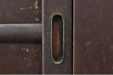 和製アンティーク　一本物　存在感抜群の六尺水屋箪笥(キャビネット、収納棚、戸棚、食器棚)(R-036599)