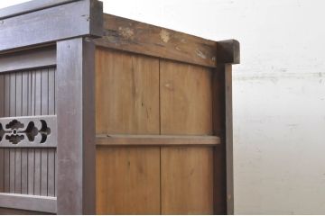 和製アンティーク　一本物　存在感抜群の六尺水屋箪笥(キャビネット、収納棚、戸棚、食器棚)(R-036599)