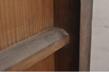 和製アンティーク　一本物　存在感抜群の六尺水屋箪笥(キャビネット、収納棚、戸棚、食器棚)(R-036599)