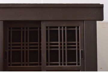 アンティーク家具　立派な六尺水屋箪笥(収納棚)(R-036600)