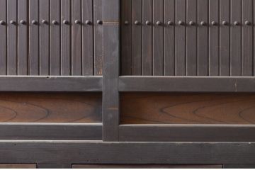 アンティーク家具　立派な六尺水屋箪笥(収納棚)(R-036600)
