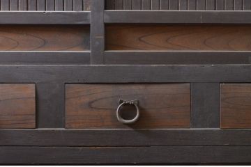 アンティーク家具　立派な六尺水屋箪笥(収納棚)(R-036600)