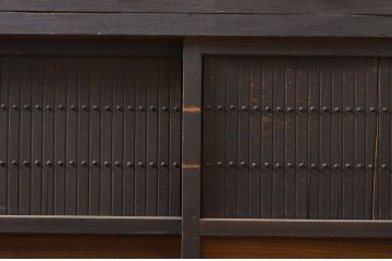アンティーク家具　立派な六尺水屋箪笥(収納棚)(R-036600)