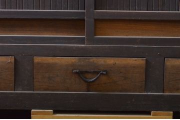 アンティーク家具　立派な六尺水屋箪笥(収納棚)(R-036600)