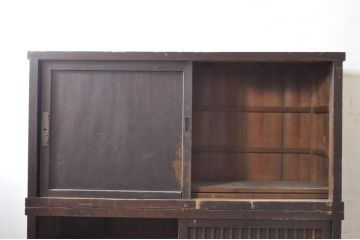 アンティーク家具　収納箪笥キャビネット(水屋箪笥)(R-036609)