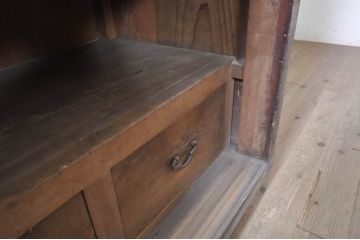 アンティーク家具　収納箪笥キャビネット(水屋箪笥)(R-036609)
