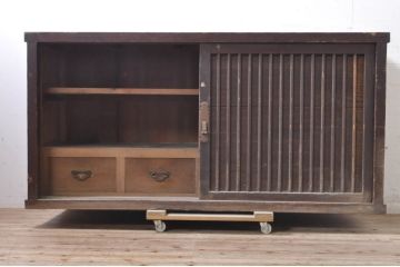 アンティーク家具　収納箪笥サイドボード(テレビ台、水屋箪笥)(R-036611)