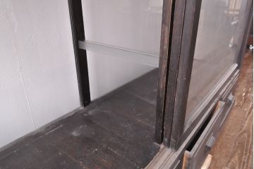 アンティーク家具　大正ロマン　引き出し付きガラスケース(ショーケース、陳列棚)(R-036613)