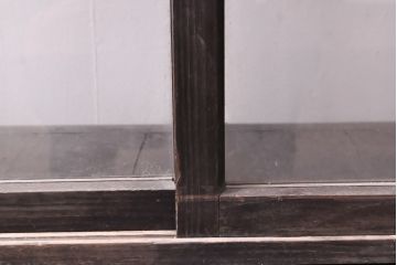 アンティーク家具　大正ロマン　引き出し付きガラスケース(ショーケース、陳列棚)(R-036613)