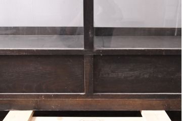 アンティーク家具　大正ロマン　引き出し付きガラスケース(ショーケース、陳列棚)(R-036613)