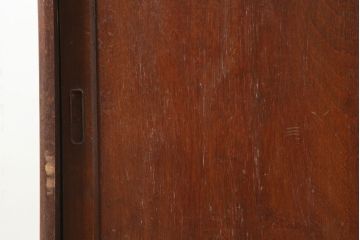 アンティーク家具　昭和レトロ　深みのある木色から温もりを感じる食器棚(キャビネット、収納棚)(R-036618)